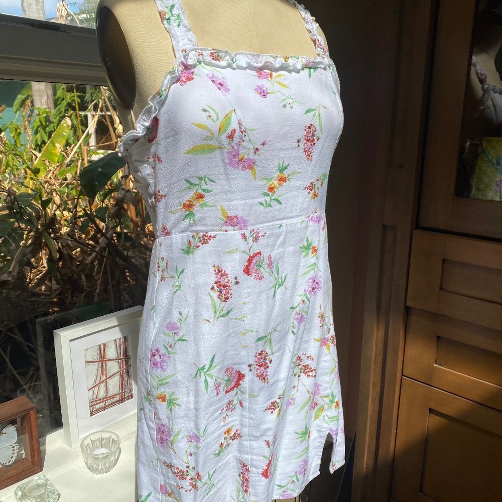 Elegant Floral Summer Mini Dress